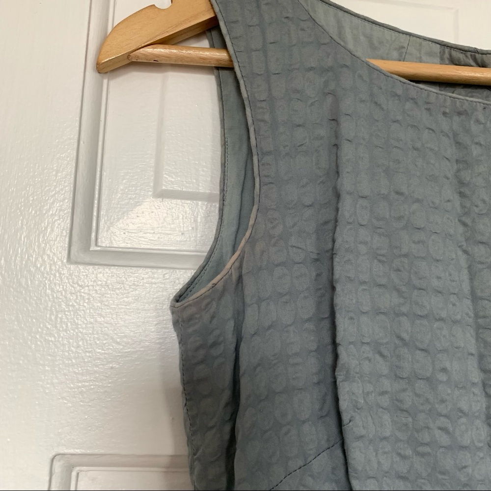 J. Crew A-Line Sleeveless Retro Dress Pockets Gray - Picture 4 of 12